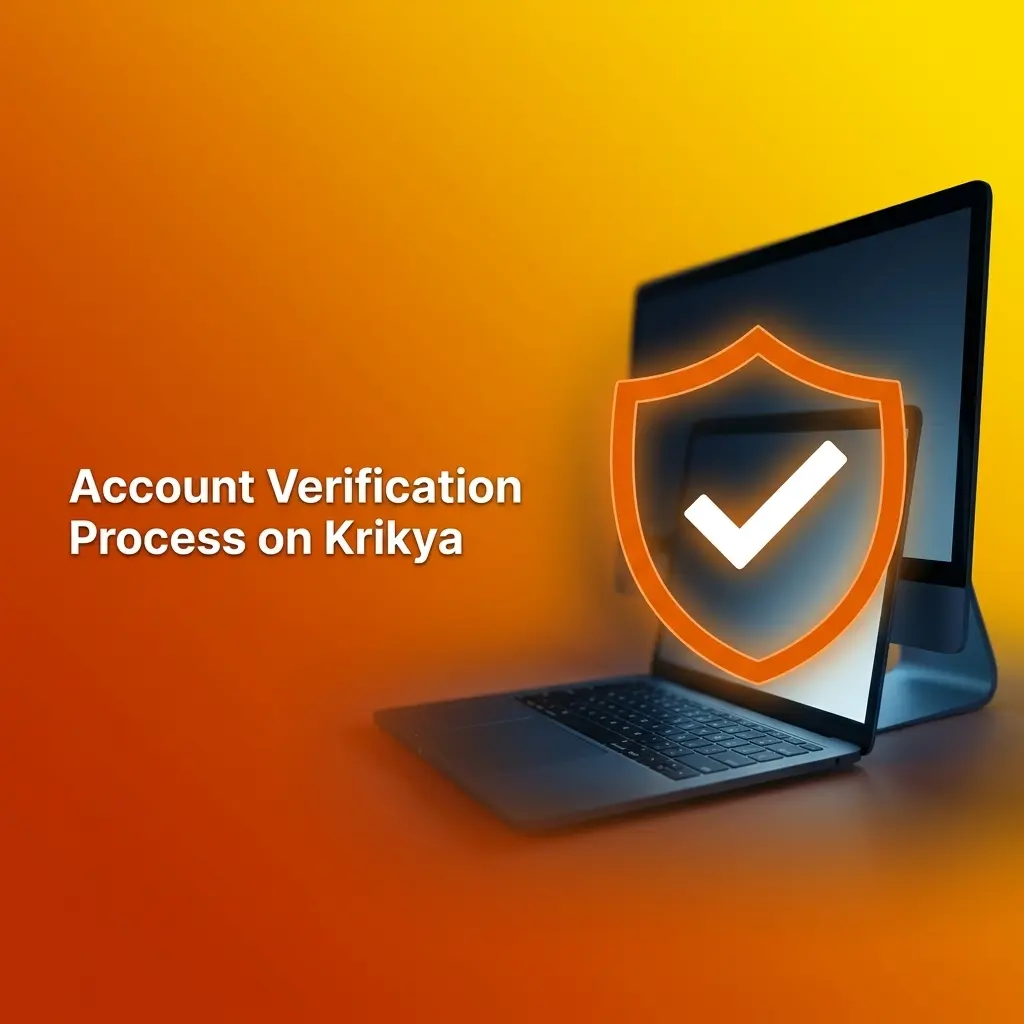 Krikya account verification process showing steps to submit ID, address proof, and payment method confirmation