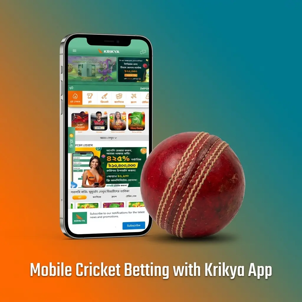 Krikya PWA mobile cricket betting app installation and live betting interface on Android and iOS devices